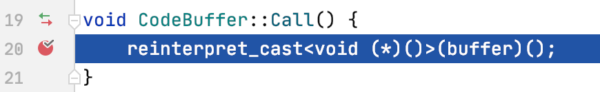 CodeBuffer Call